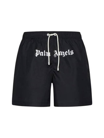 Swim Pants PMFD002S24FAB006 1001 BLACK - PALM ANGELS - BALAAN 1