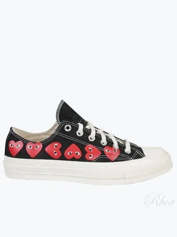 P1K126 1 Play Multi Heart Chuck Taylor Low Sneakers - COMME DES GARCONS - BALAAN 1