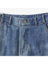 Crease Washed Wide Denim Pants Blue - NOIRER - BALAAN 5