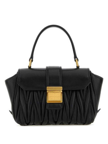 Materasse Nappa Leather Mini Shoulder Bag Black - MIU MIU - BALAAN 1