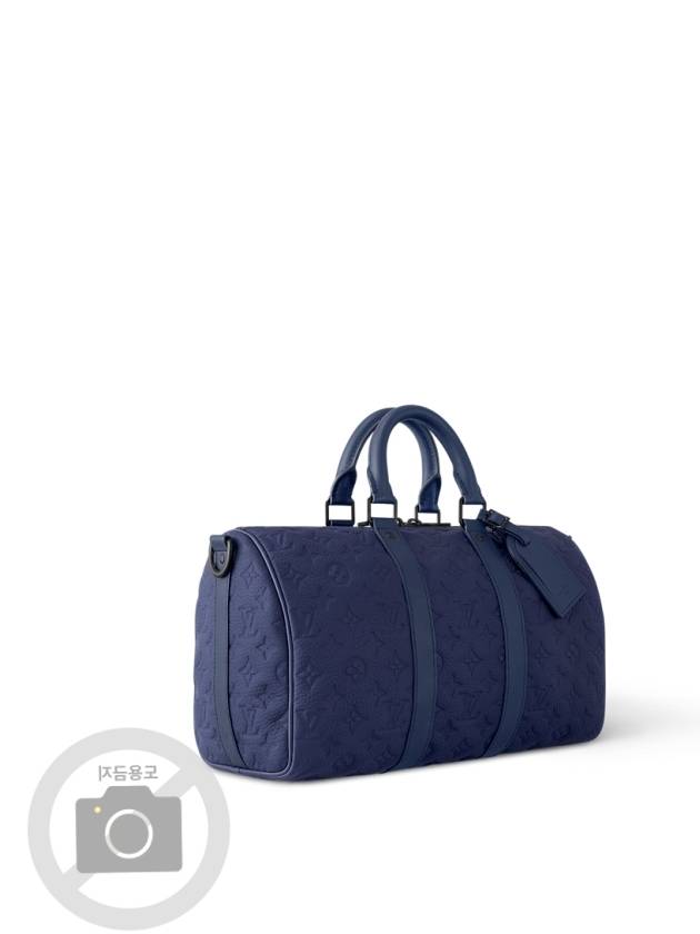 Keepall Bandouliere 35 Tote Bag Navy - LOUIS VUITTON - BALAAN 4