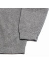 Bold Fox Head Patch Comfort Ribbed Cardigan Grey Melange - MAISON KITSUNE - BALAAN 5