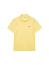 Men's Logo Classic Fit Cotton Short Sleeve Polo Shirt Yellow - LACOSTE - BALAAN 2