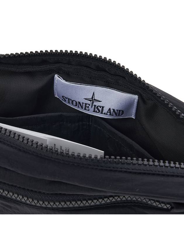 Compass Motif Pouch Bag Black - STONE ISLAND - BALAAN 11