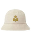 Hailey Embroidered Logo Bucket Hat Beige - ISABEL MARANT - BALAAN 2