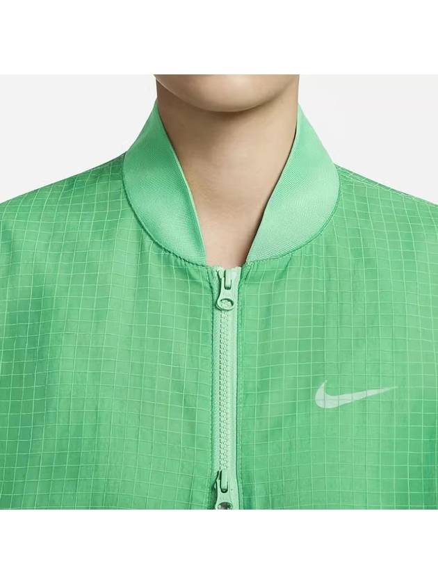 NSW Essentials Woven Varsity Bomber Jacket Green - NIKE - BALAAN 4