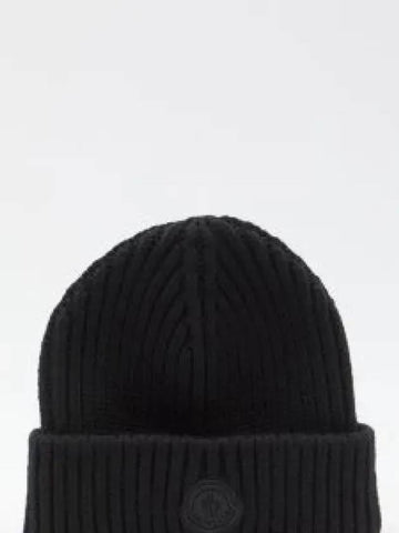 3B00030 A9538 999 Logo Patch Beanie 1320766 - MONCLER - BALAAN 1