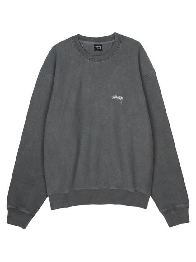 Smooth Stock Crew Pigment Dyed Black 1915021 - STUSSY - BALAAN 1