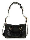 Neo Cagole Small Crocodile Embossed Leather Tote Bag Black - BALENCIAGA - BALAAN 4