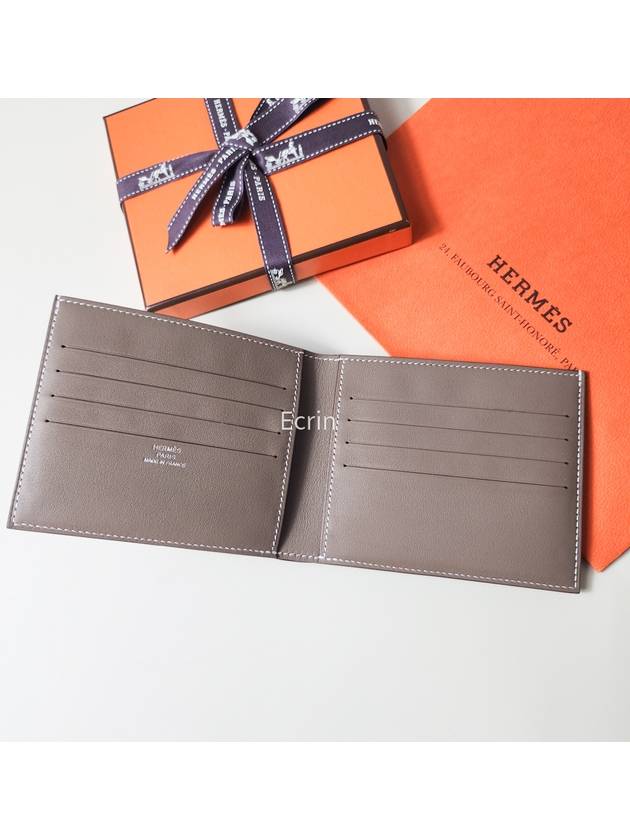 Citizen Twill Compact Card Wallet Brown - HERMES - BALAAN 10