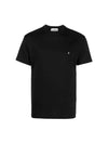 Stellina Embroid Logo Short Sleeve T-Shirt Black - STONE ISLAND - BALAAN 1