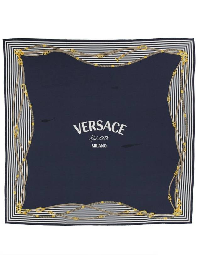 Muffler Scarf 1001600 1A102255U170 BLUE - VERSACE - BALAAN 2