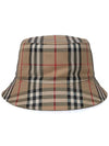 Vintage Check Technical Bucket Hat Beige - BURBERRY - BALAAN 3