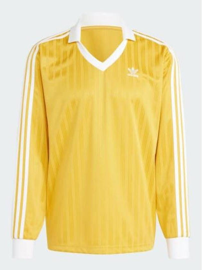 Pique Football Long-Sleeved T-Shirt Yellow - ADIDAS - BALAAN 2