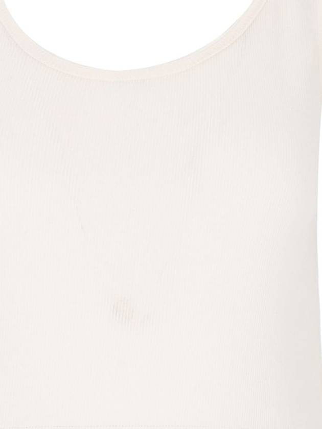 Cotton Rib Sleeveless - SAINT LAURENT - BALAAN 4