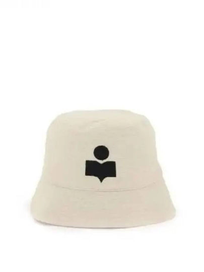 Haley Embroidered Logo Bucket Hat Ivory - ISABEL MARANT - BALAAN 2