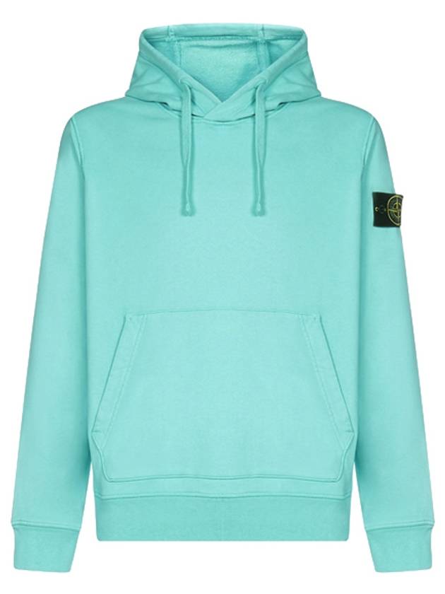 Men's Wapen Hood Aqua Mint - STONE ISLAND - BALAAN.