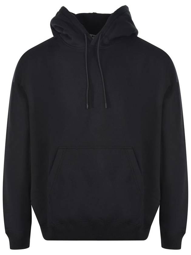 Maxi Logo Cotton Hoodie Black - MSGM - BALAAN 2