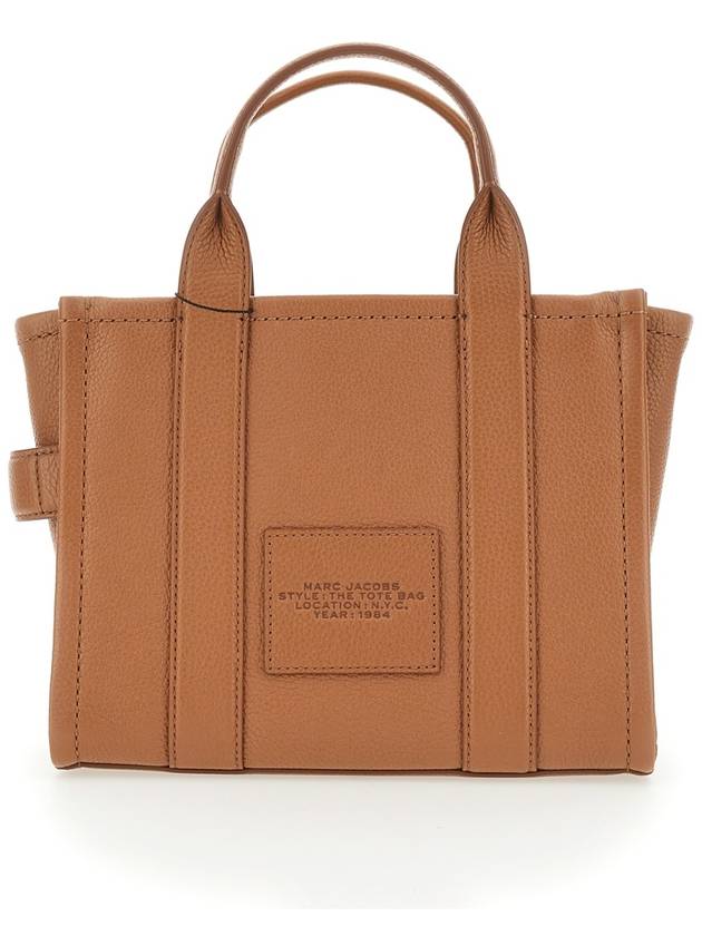 Small Leather Tote Bag Brown - MARC JACOBS - BALAAN 6