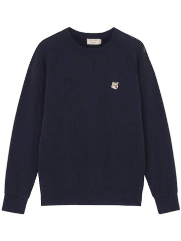 Fox Head Patch Classic Sweatshirt Navy - MAISON KITSUNE - BALAAN 1