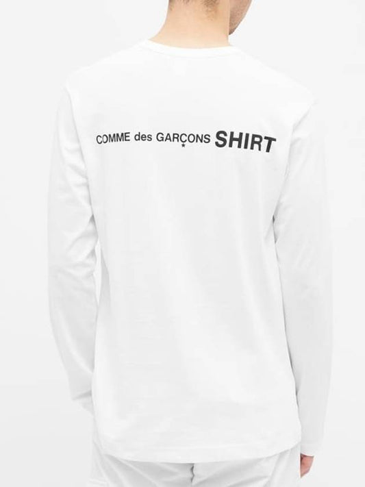 Shirt Logo Long Sleeve T White W28115 3 - COMME DES GARCONS - BALAAN 1