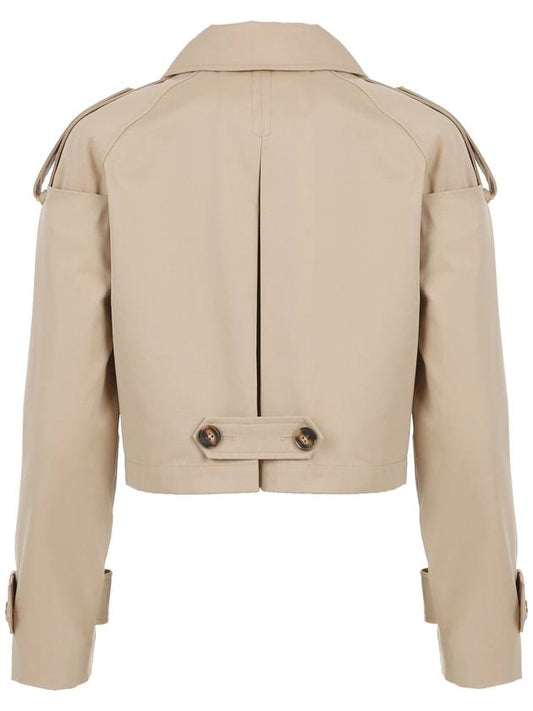 SHOULDER POINT TRENCH CROP JACKET - ILROZE - BALAAN 2