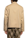 Embroidered Logo Harrington Jacket Beige - BURBERRY - BALAAN 3