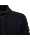 Compass Badge Pleated Windbreaker Blue - STONE ISLAND - BALAAN 4