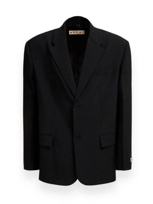 2 Button Single Regular Fit Jacket Black - MARNI - BALAAN 1