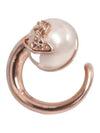 Women's Carola Logo Pearl Earrings Pink Gold - VIVIENNE WESTWOOD - BALAAN 3