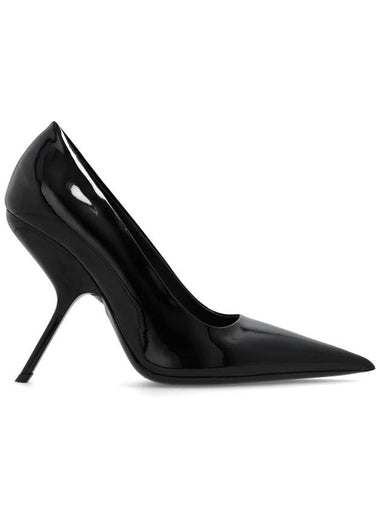 FERRAGAMO Patent Leather Stiletto Pumps, Women's, Black - SALVATORE FERRAGAMO - BALAAN 1