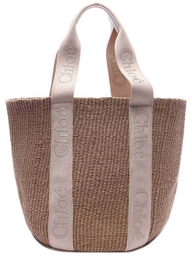 Large Woody Tote Bag Beige - CHLOE - BALAAN 3