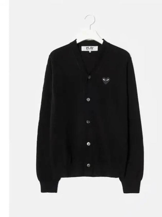 Unisex black heart wappen spring and fall cardigan domestic product - COMME DES GARCONS PLAY - BALAAN 1