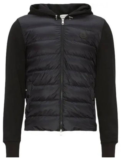 Men's Fleece Zip-Up Padding Black - MONCLER - BALAAN 2