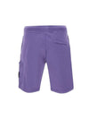 Cotton Fleece Cargo Bermuda Shorts Purple - STONE ISLAND - BALAAN 4