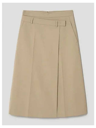 Wrap slit long skirt beige domestic product - JUUN.J - BALAAN 1