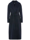 2429016033600 081 S MALIKA Virgin Wool Belt Coat - MAX MARA - BALAAN 1