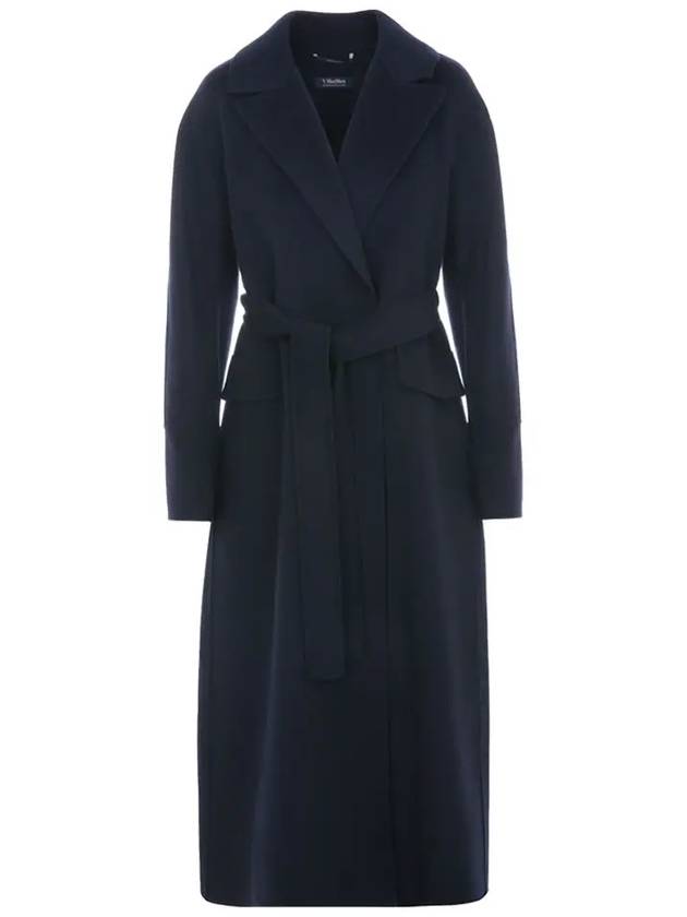 2429016033600 081 S MALIKA Virgin Wool Belt Coat - MAX MARA - BALAAN 2