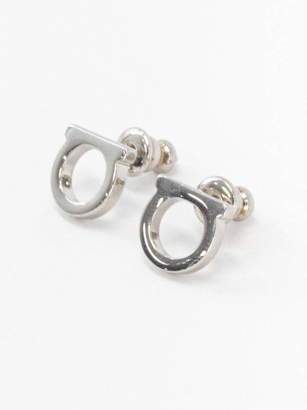 Gancini Earings Silver - SALVATORE FERRAGAMO - BALAAN 2