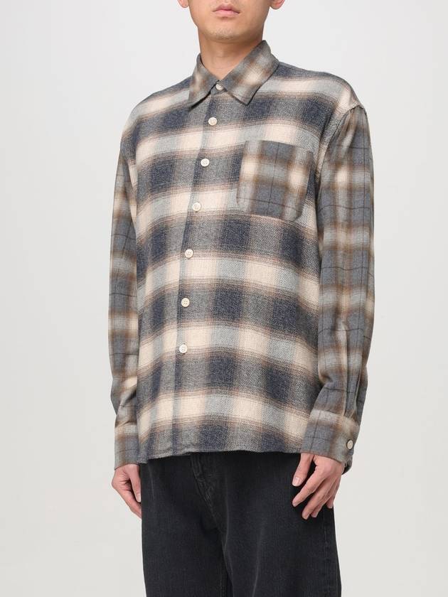 Doyle Check Lagger Flannel Long Sleeve Shirt Grey - OUR LEGACY - BALAAN 5