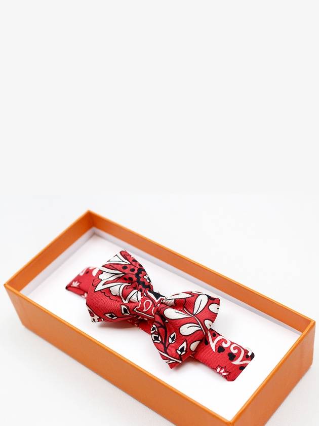 Bow tie choker scarf red bag decoration - HERMES - BALAAN 2