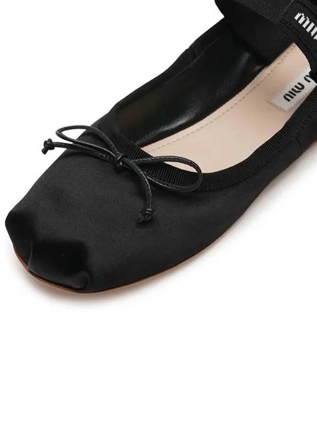 Satin Ballerinas Black - MIU MIU - BALAAN 5