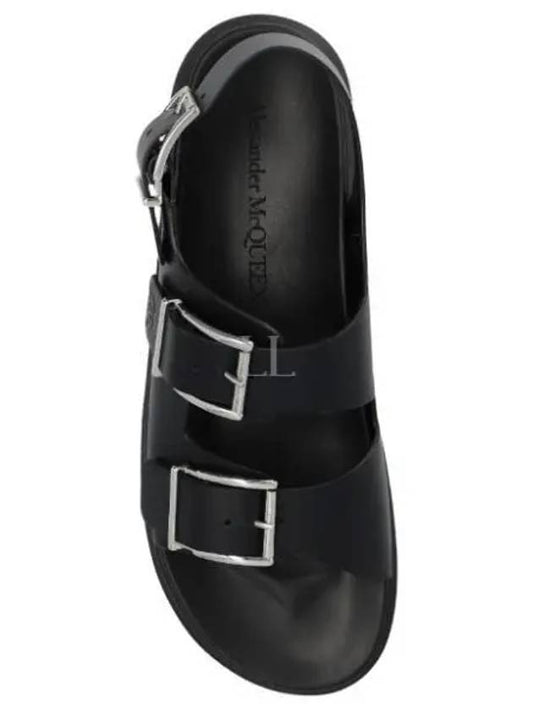 Hybrid Double Buckle Sandals Black - ALEXANDER MCQUEEN - BALAAN 2