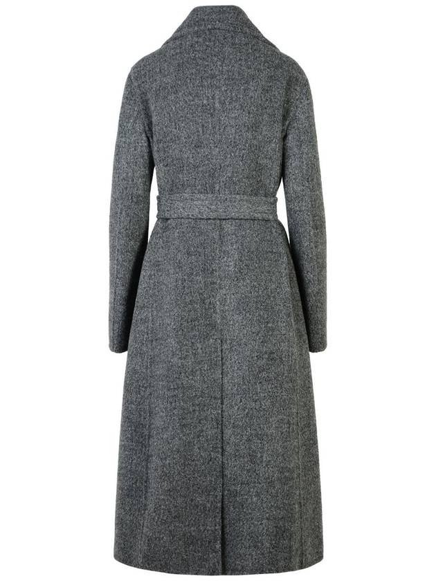 Jil Sander Grey Wool Blend Coat - JIL SANDER - BALAAN 3