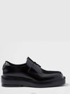 Square Toe Leather Loafers Black - PRADA - BALAAN 3