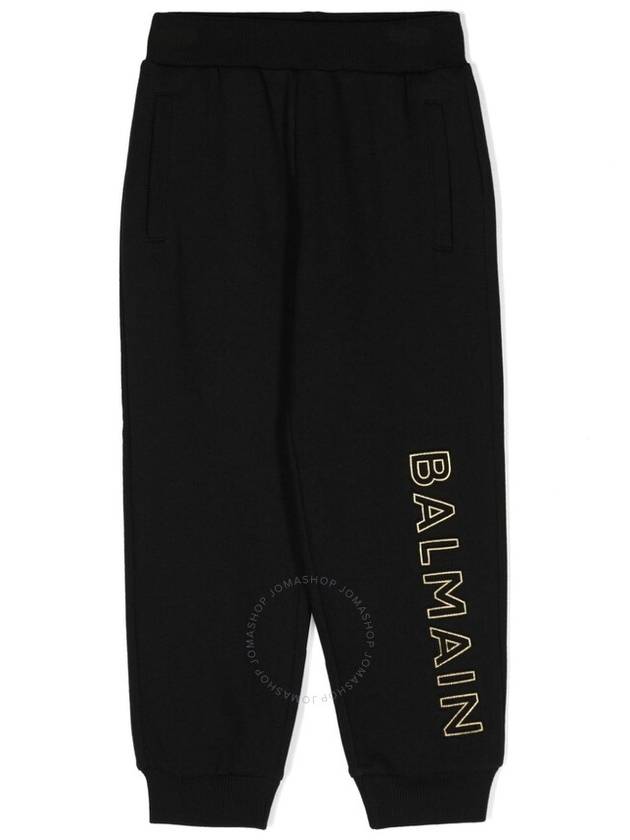 Balmain Boys Logo Embroidered Cotton Track Pants Size 8Y - BALMAIN - BALAAN 1