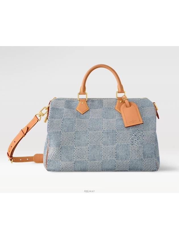 Speedy 40 Bandouliere Duffel Bag Denim Blue - LOUIS VUITTON - BALAAN 3