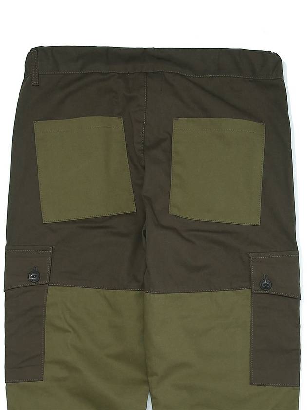 2 Tone Utility Cargo Wide Pants Khaki - OGARP - BALAAN 6