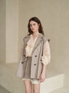 overfit color combination sleeveless linen jacket - CAHIERS - BALAAN 3