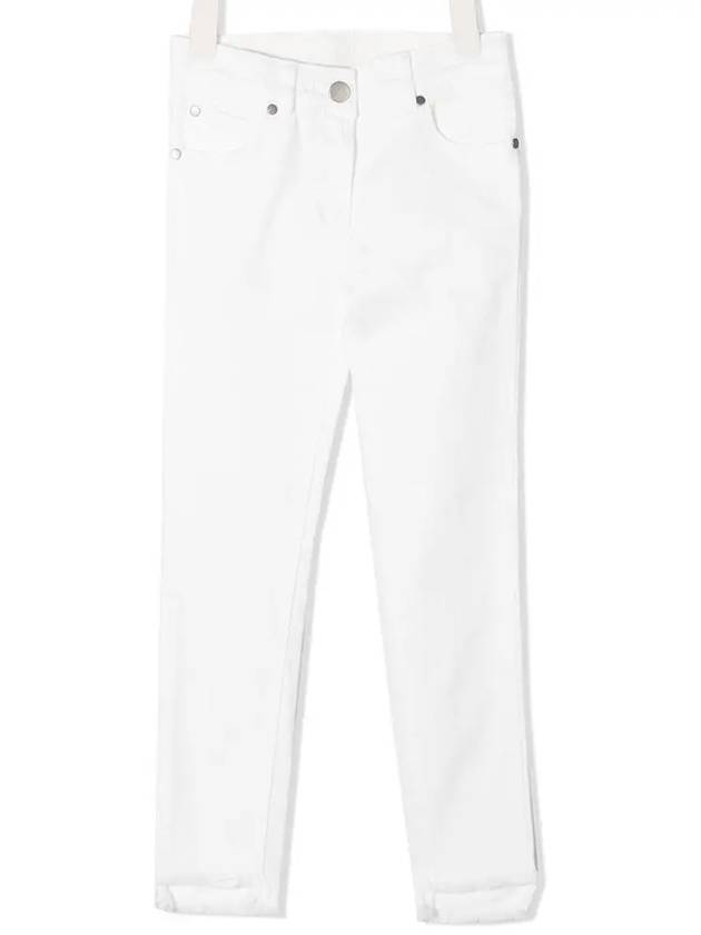 Kids Cotton Skinny Jeans White 602749 SQKB2 9000 - STELLA MCCARTNEY - BALAAN 2